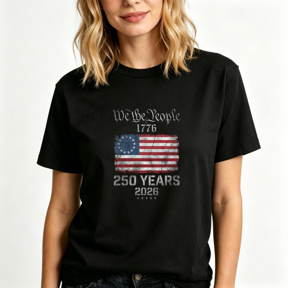 American Flag Patriotic Design Classic T-Shirt We The People 1776 250 Years 2026