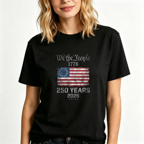 American Flag Patriotic Design Classic T-Shirt We The People 1776 250 Years 2026