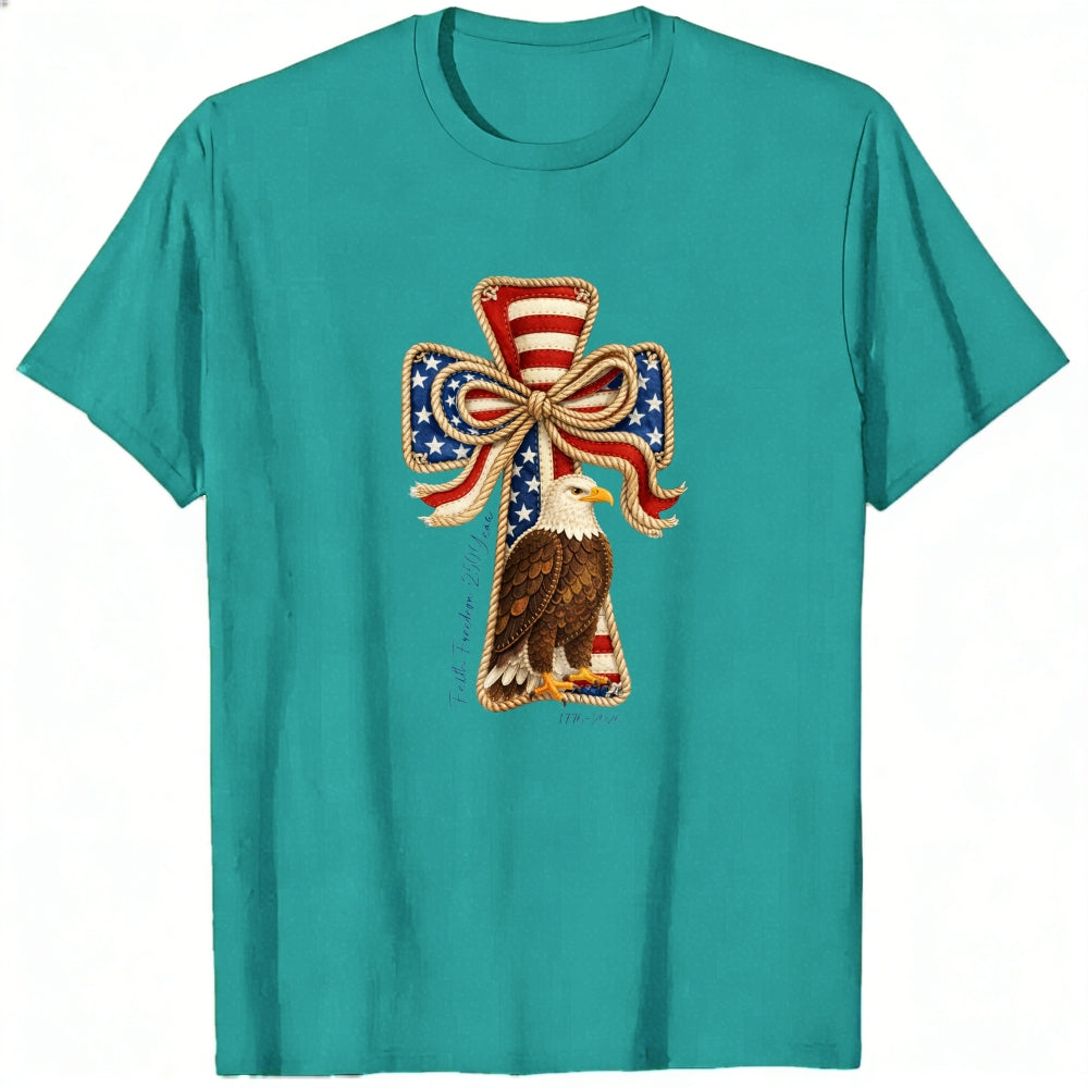 Patriotic Eagle Cross Design Classic T-Shirt