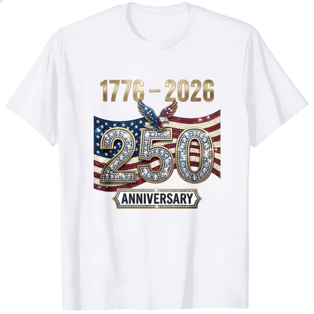 Patriotic American Flag Eagle 250th Anniversary Classic T-Shirt