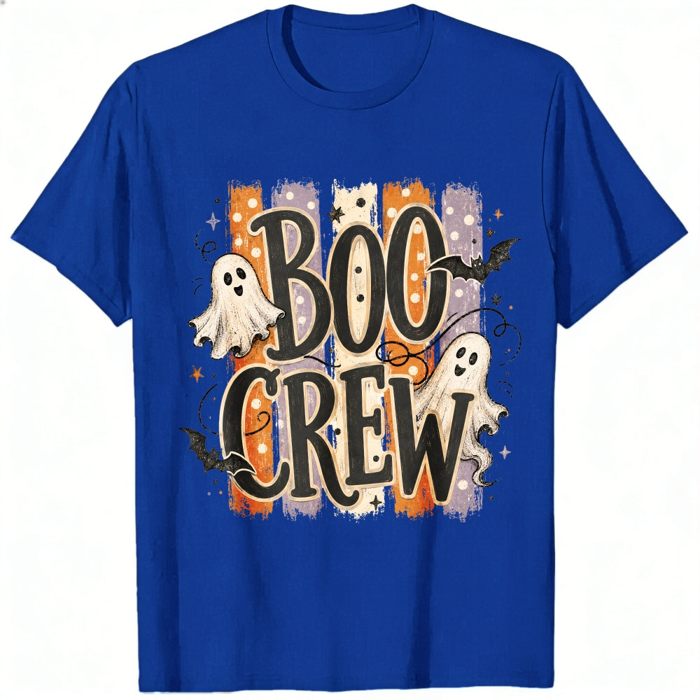 Halloween Funny Boo Crew Ghost Bat Classic T-Shirt