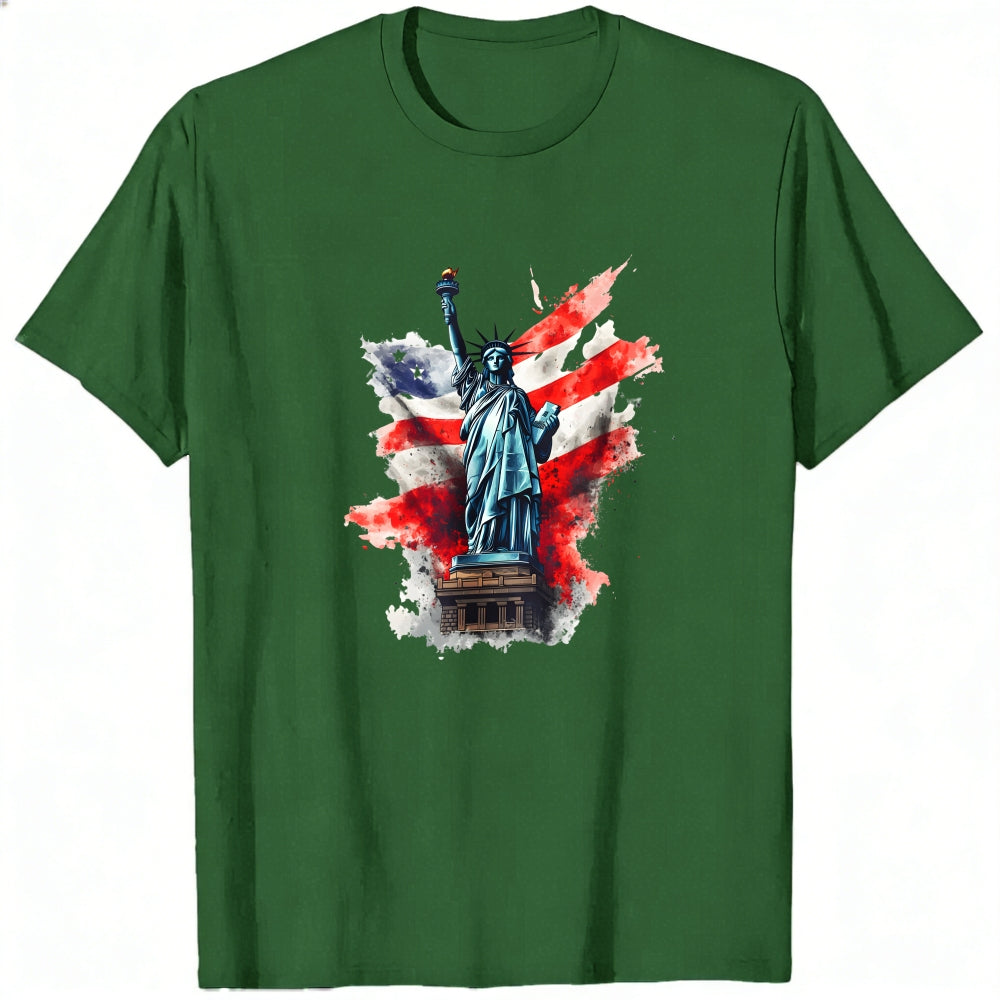 Patriotic American Flag Statue Of Liberty Classic T-Shirt