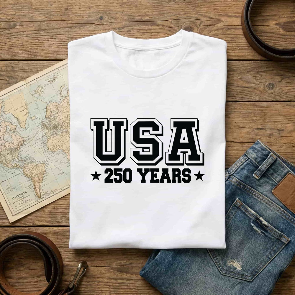 American Patriotic Style Classic T-Shirt Usa 250 Years