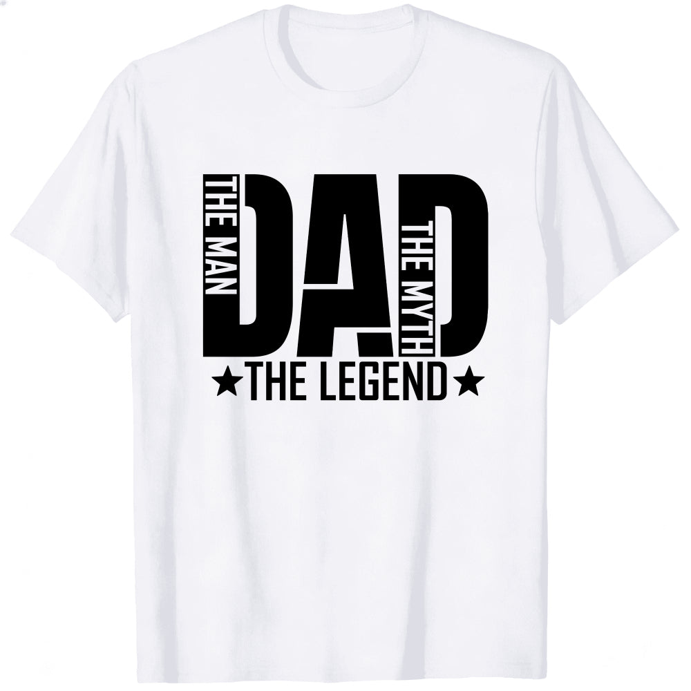 Casual Style Classic T-Shirt Dad The Man The Myth The Legend