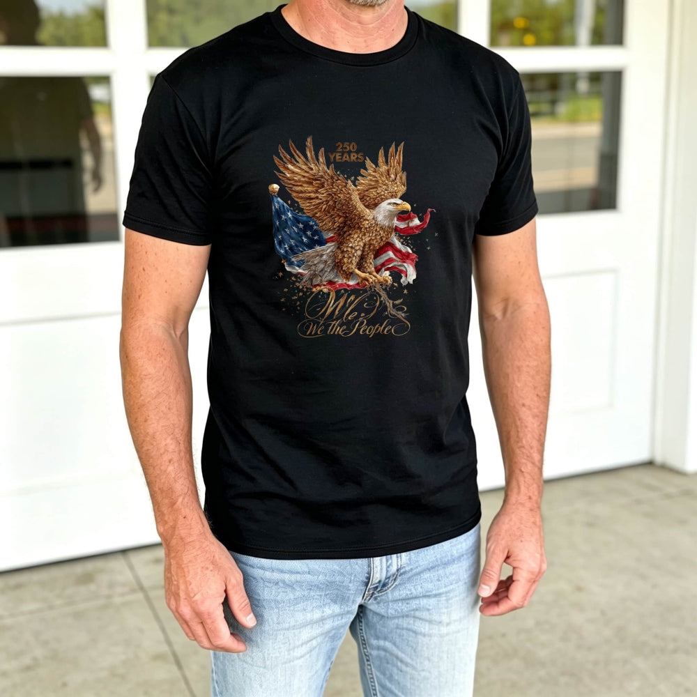 Patriotic Eagle American Flag Classic T-Shirt We The People 250 Years
