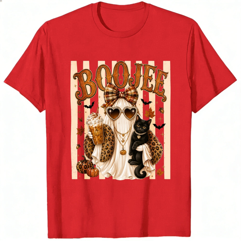 Funny Booje Ghost Leopard Print Halloween Classic T-Shirt