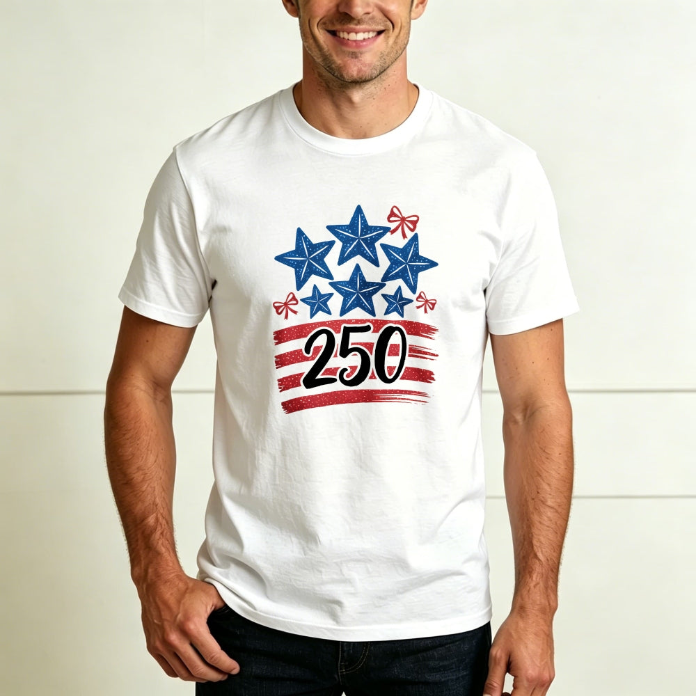 Patriotic Stars And Stripes 250 Classic T-Shirt