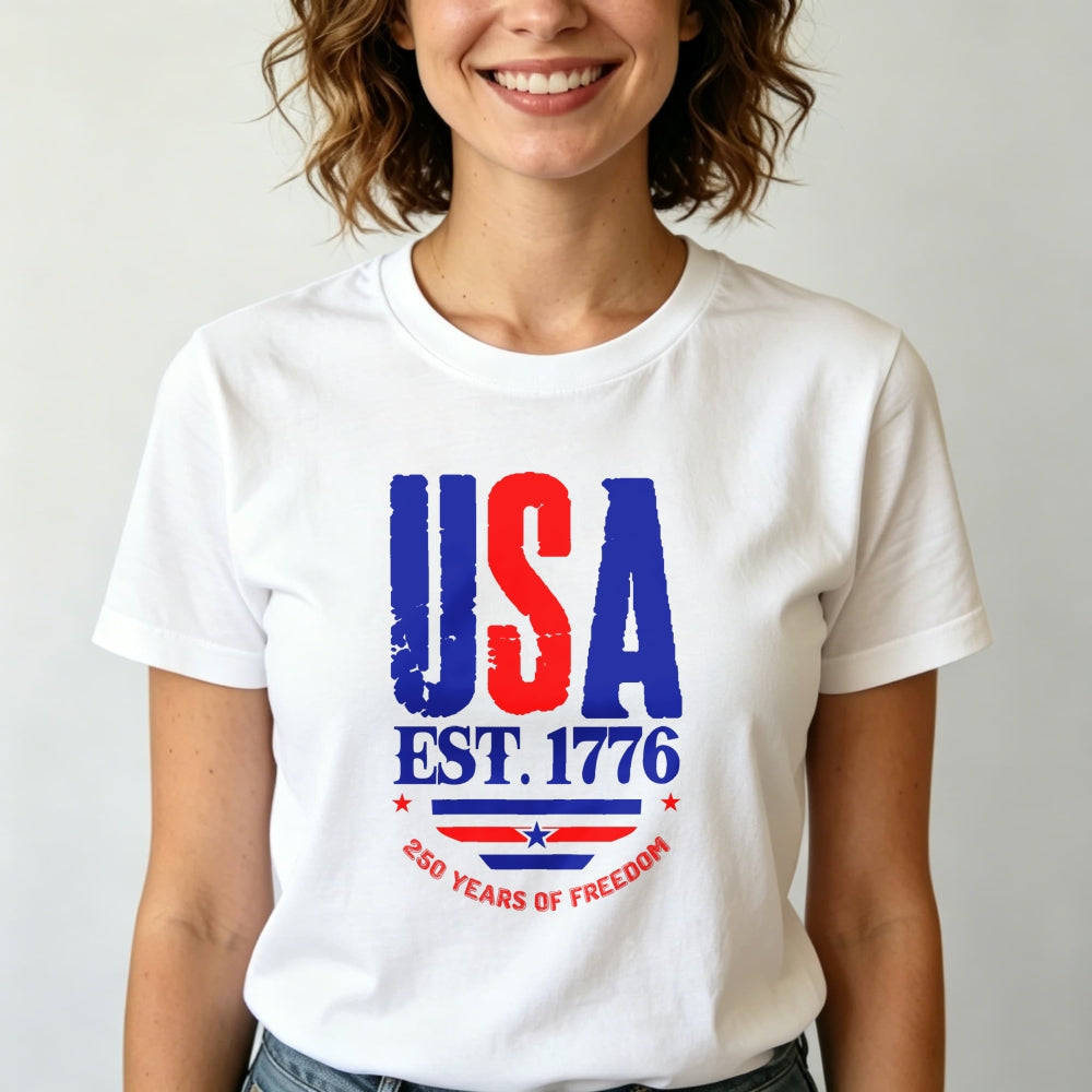 Patriotic Usa Flag Design Classic T-Shirt 250 Years Of Freedom