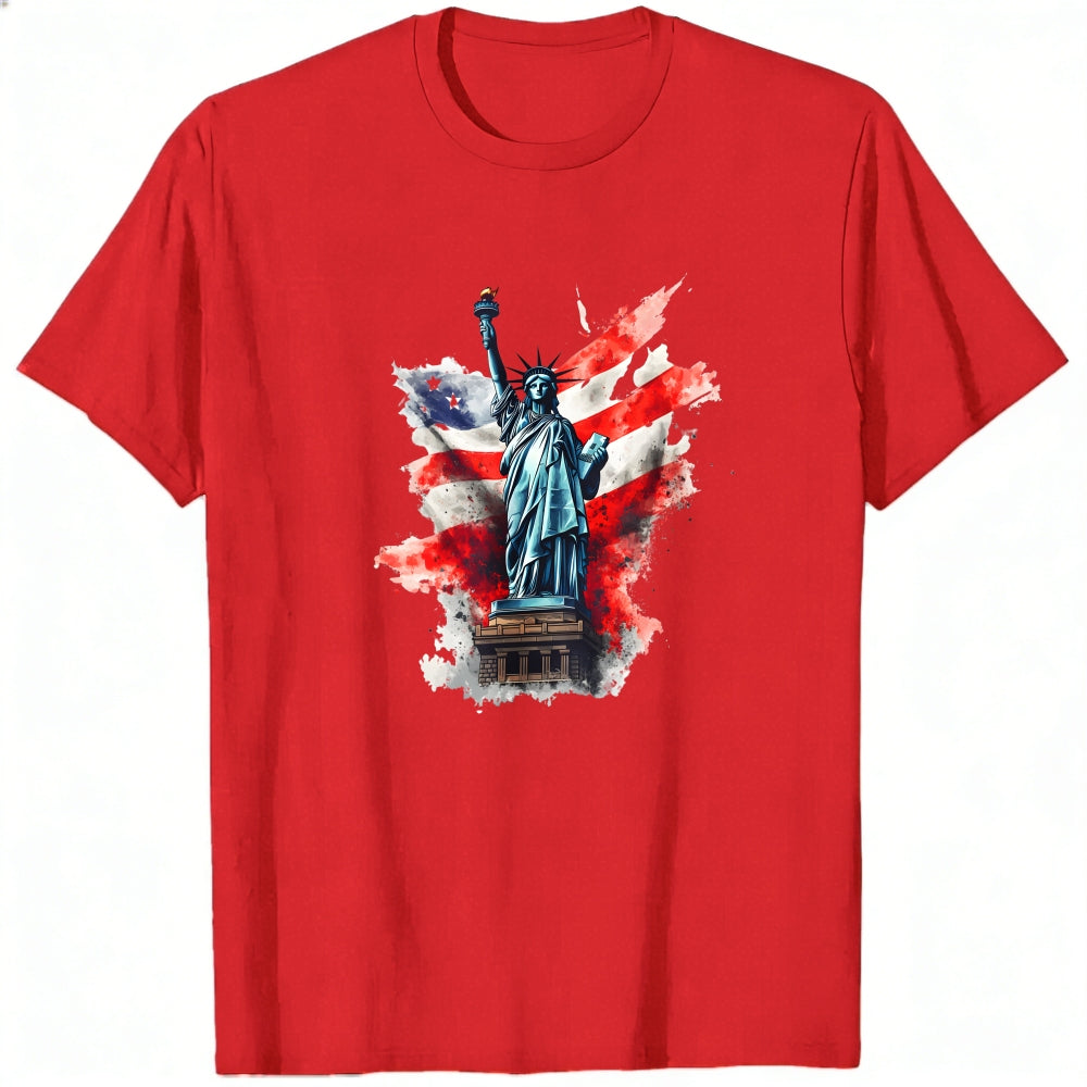 Patriotic American Flag Statue Of Liberty Classic T-Shirt