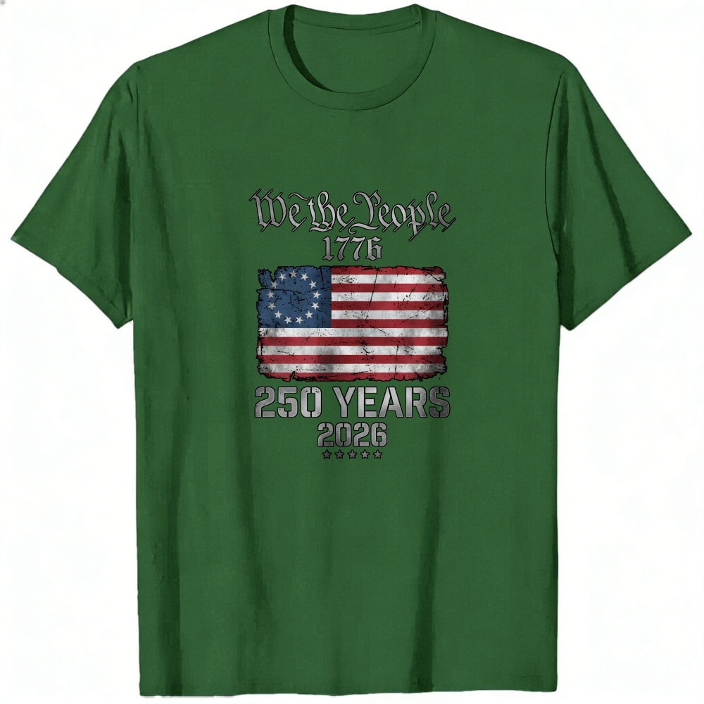 American Flag Patriotic Design Classic T-Shirt We The People 1776 250 Years 2026
