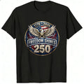 Patriotic Eagle Design Classic T-Shirt Freedom Shines 250 Years 1776 2026
