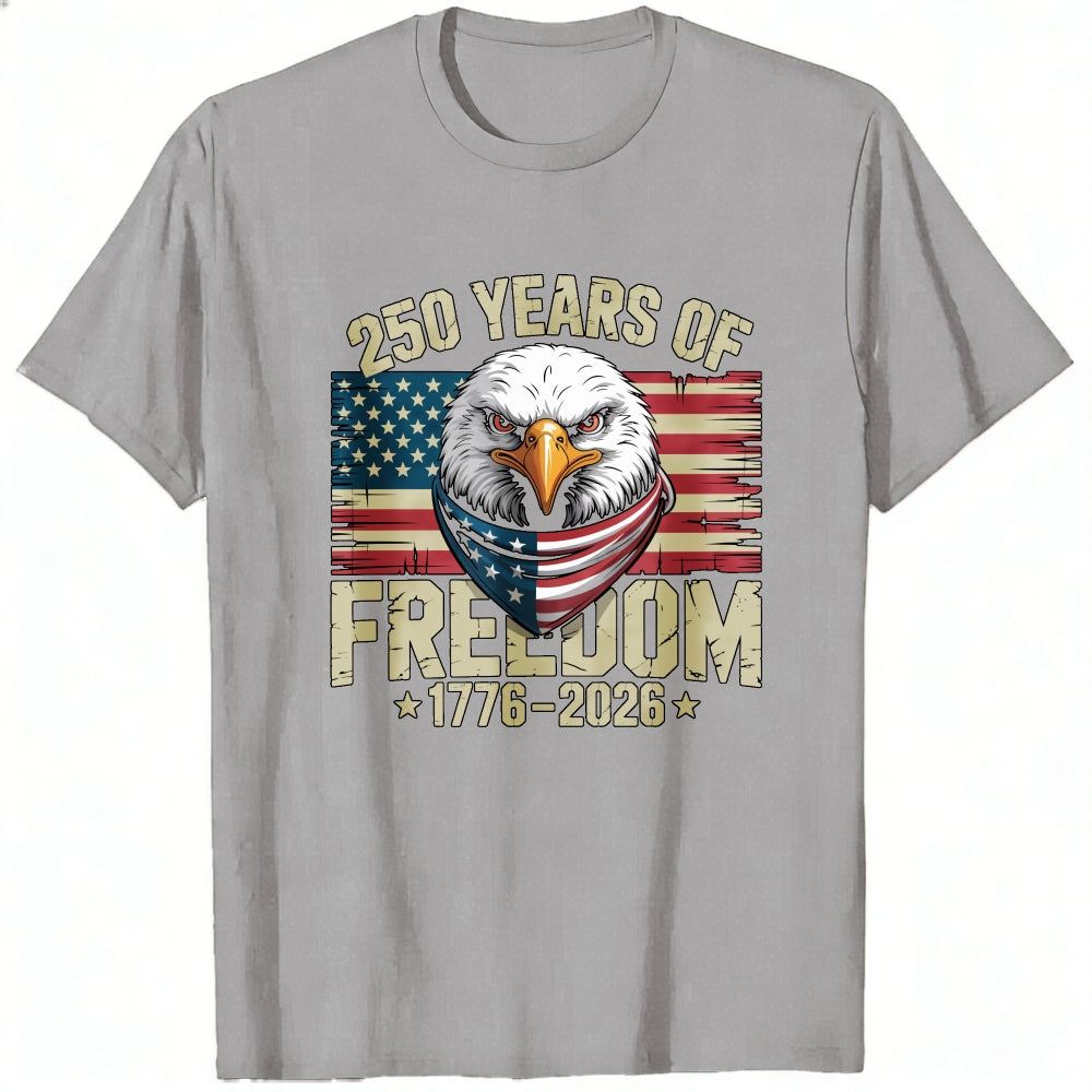 Patriotic Eagle American Flag Classic T-Shirt 250 Years Of Freedom 1776 2026