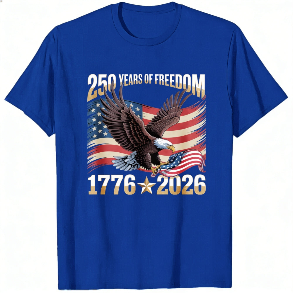 Patriotic Eagle American Flag 250 Years Of Freedom 1776 2026 Classic T-Shirt