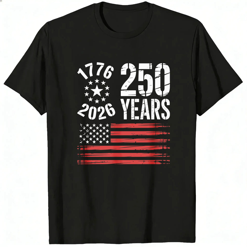 Patriotic American Flag 1776 2026 250 Years Classic T-Shirt