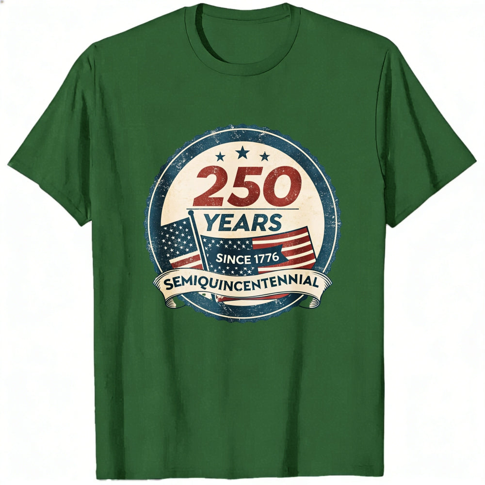 Patriotic American Flag Design Classic T-Shirt 250 Years Since 1776 Semiquincentennial