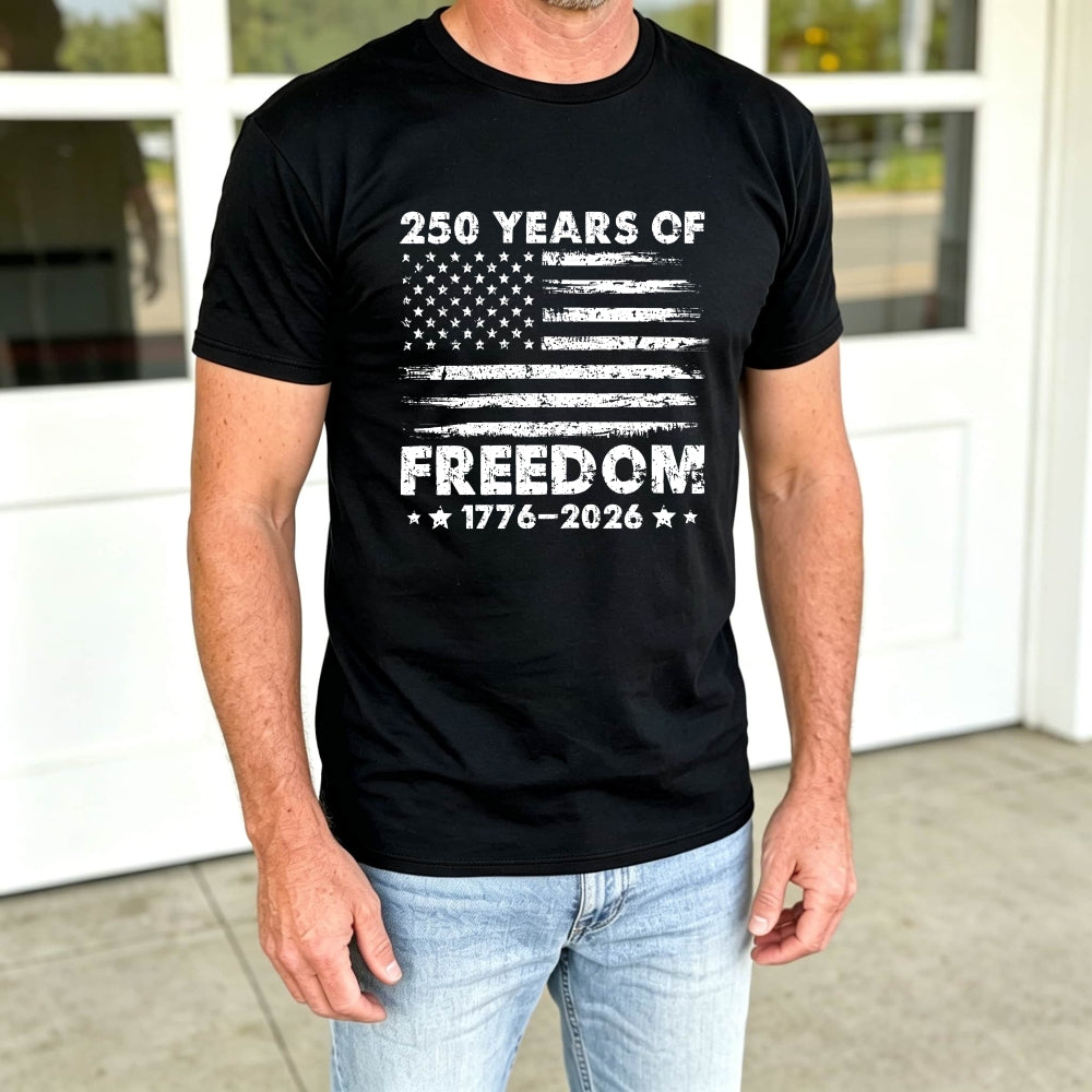 American Flag Design Classic T-Shirt 250 Years Of Freedom 1776 2026