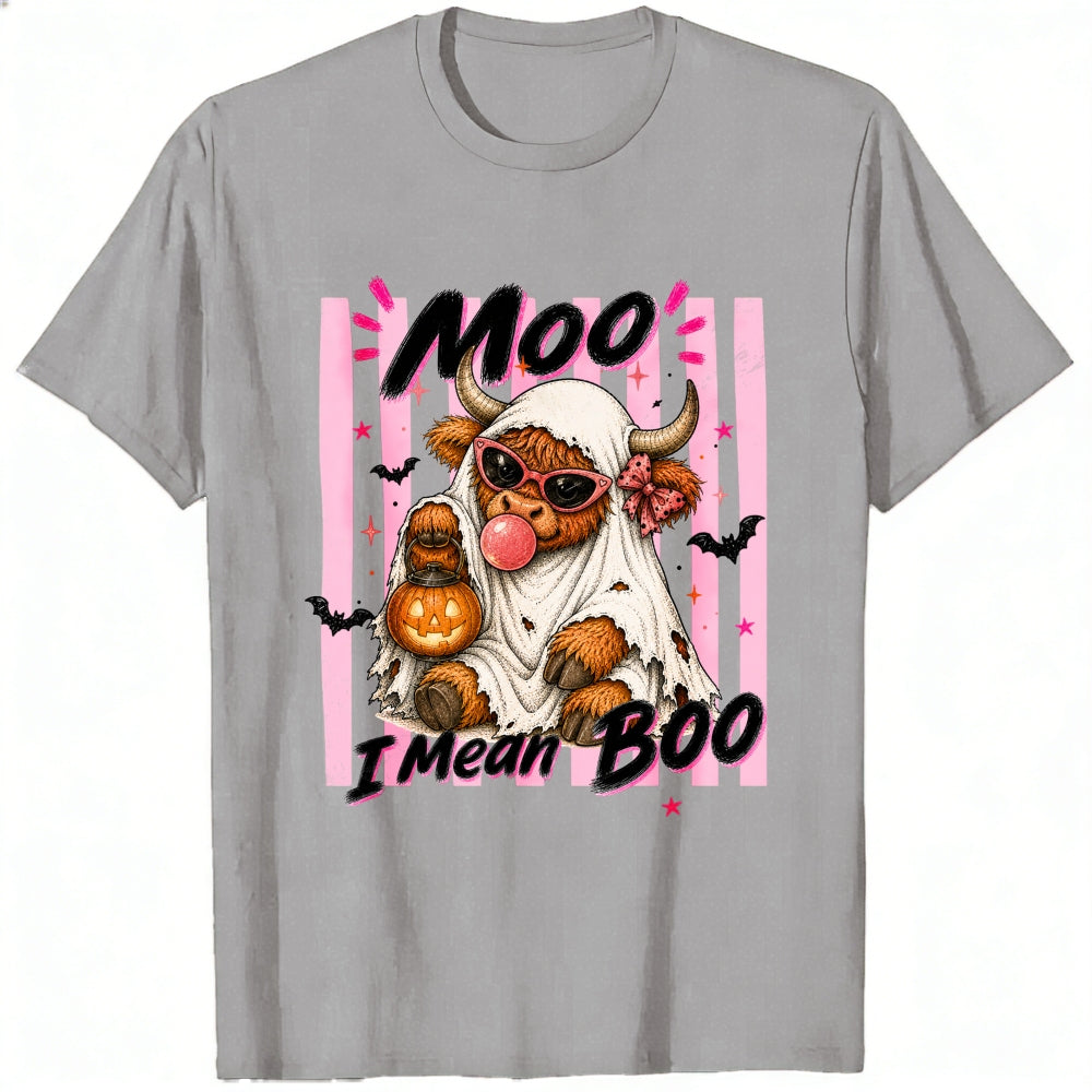 Funny Halloween Cow Ghost Moo I Mean Boo Classic T-Shirt