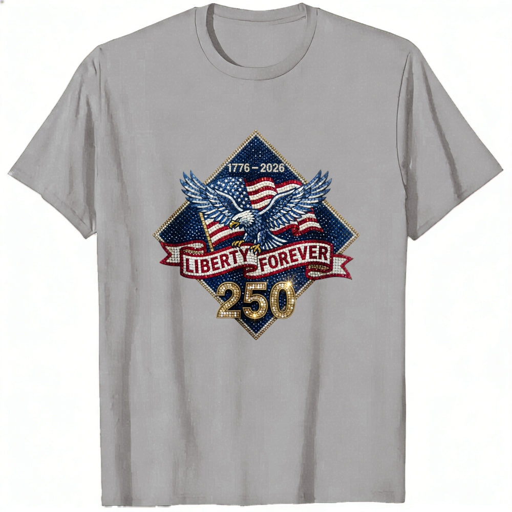 Patriotic Eagle American Flag 1776 2026 Liberty Forever 250 Classic T-Shirt