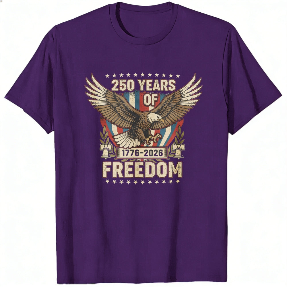Patriotic Eagle Design Classic T-Shirt 250 Years Of Freedom 1776 2026