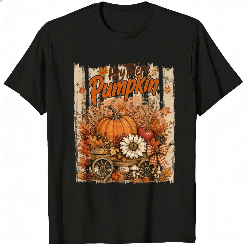 Vintage Autumn Harvest Hey There Pumpkin Classic T-Shirt