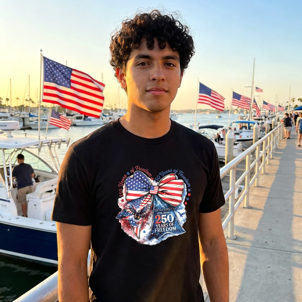 Patriotic American Flag Eagle Design Classic T-Shirt 250 Years United Since 1776