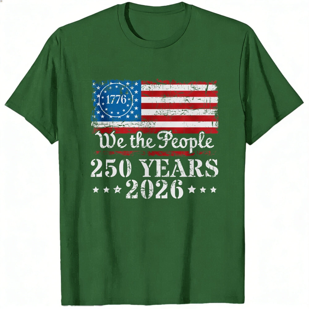 American Flag Patriotic Design Classic T-Shirt We The People 250 Years 2026