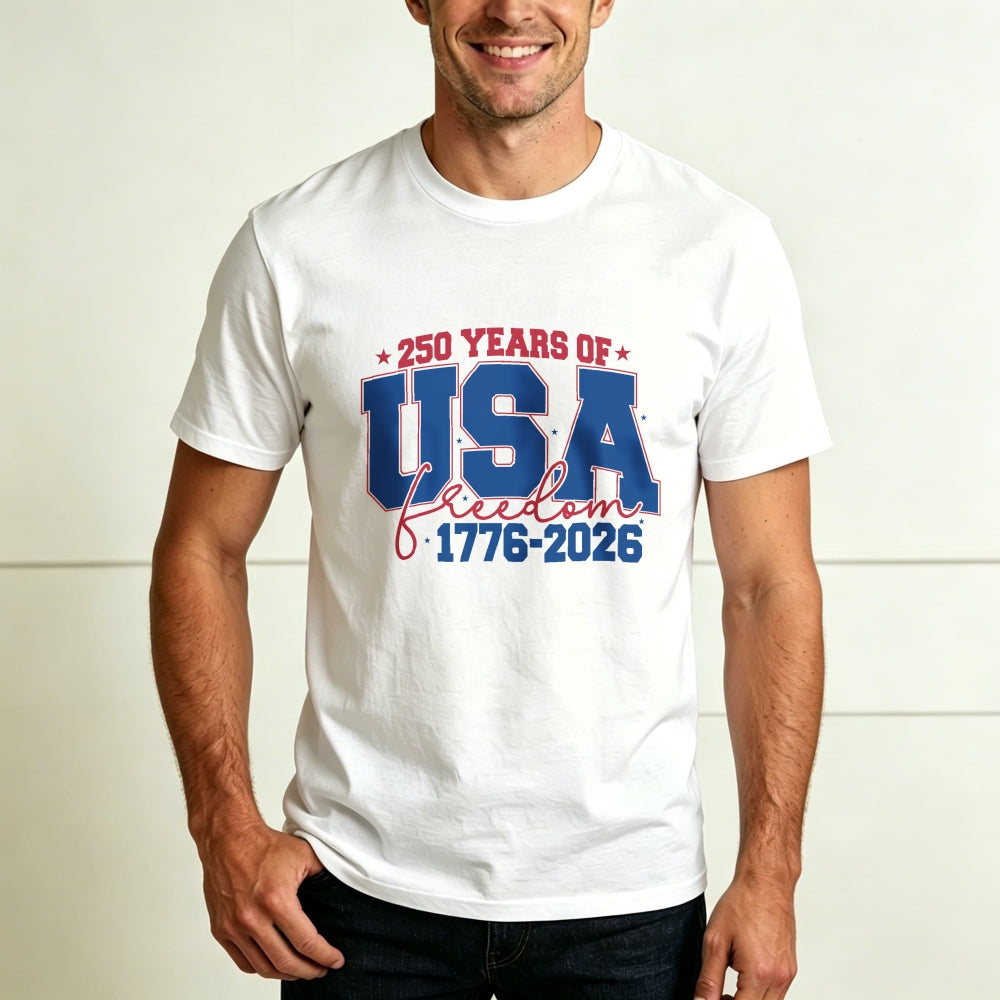 Patriotic Design Classic T-Shirt 250 Years Of Usa Freedom 1776 2026