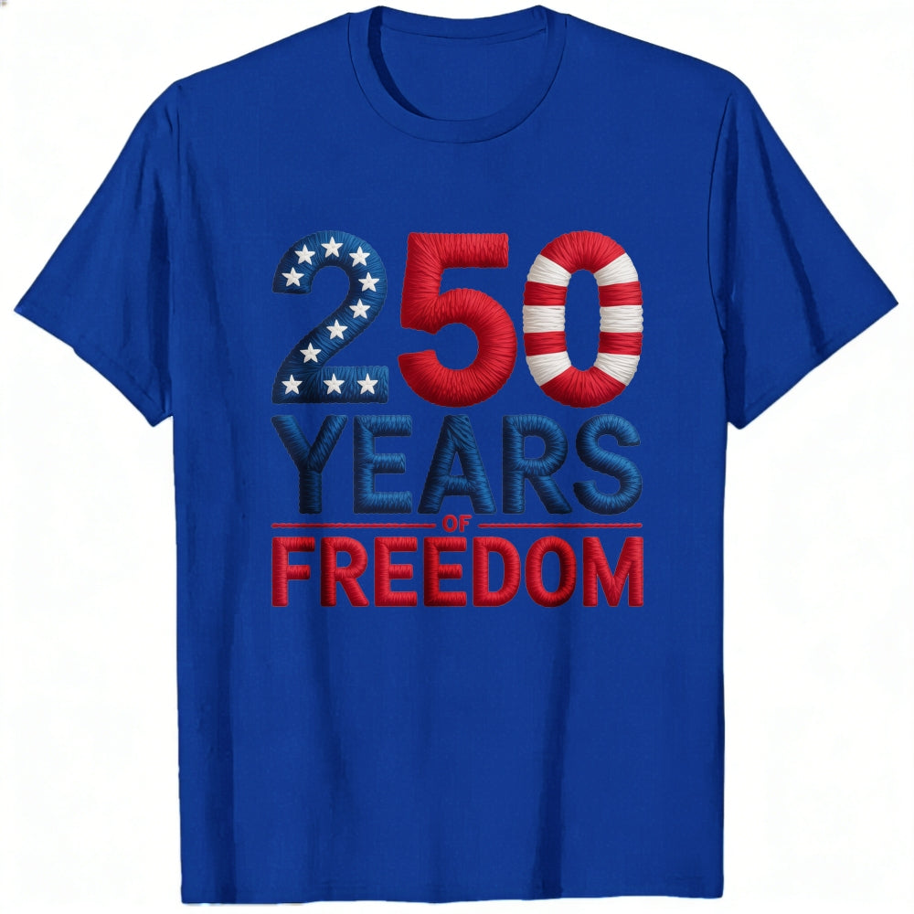 Patriotic American Flag Design Classic T-Shirt 250 Years Of Freedom