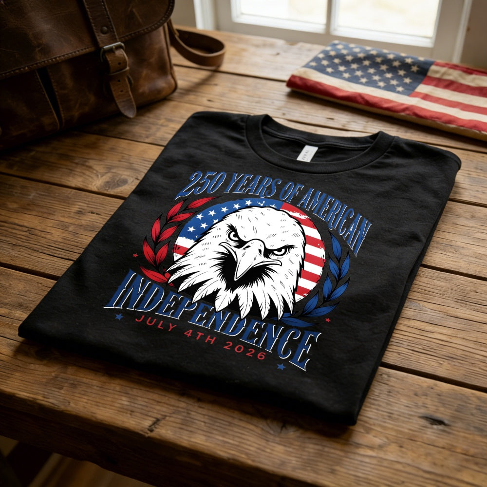 Patriotic Eagle American Flag Classic T-Shirt 250 Years Of American Independence July 4th 2026