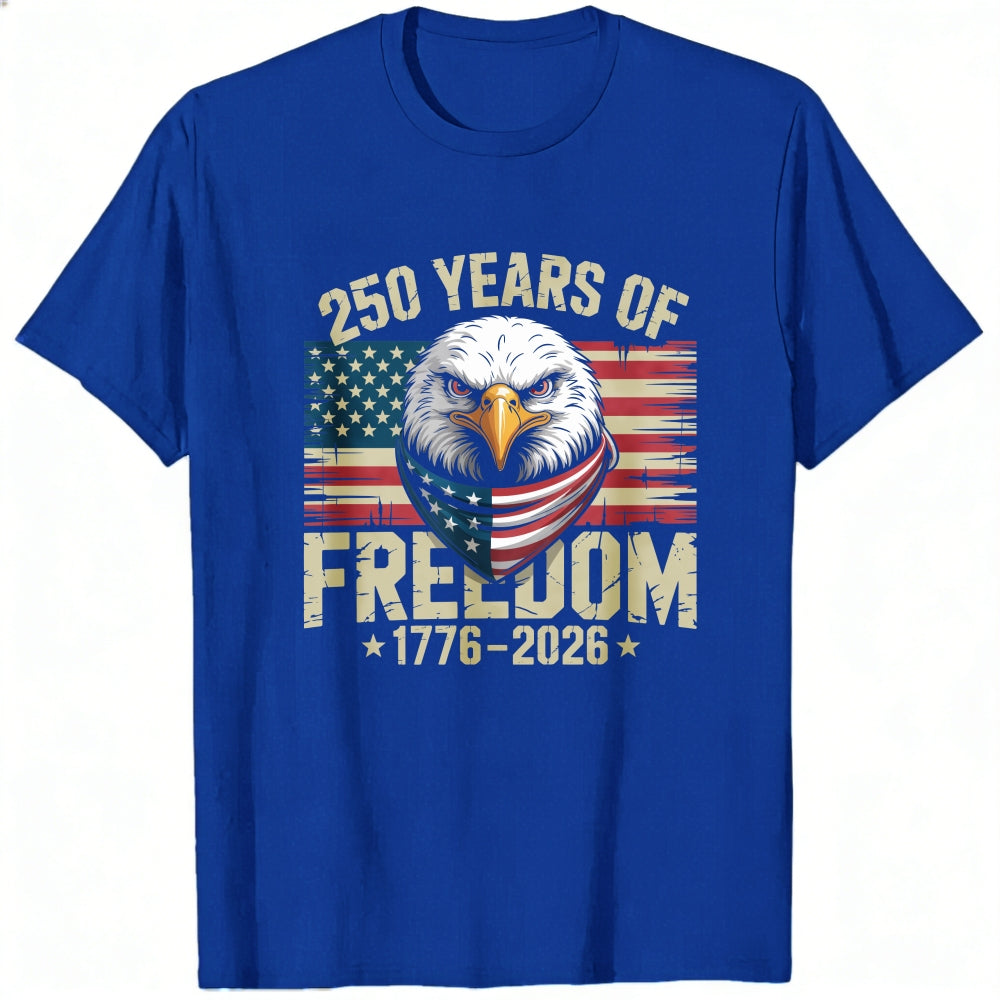 Patriotic Eagle American Flag Classic T-Shirt 250 Years Of Freedom 1776 2026
