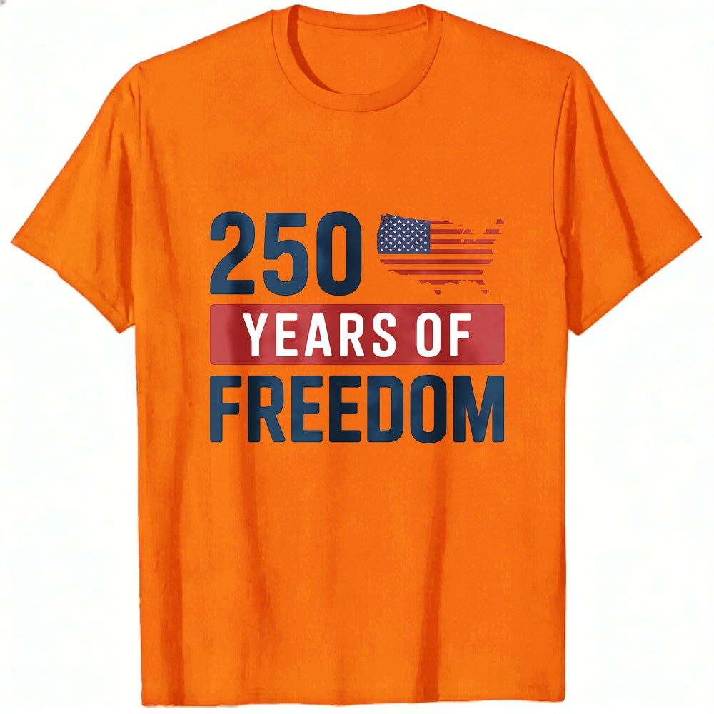 Patriotic American Flag 250 Years Of Freedom Classic T-Shirt
