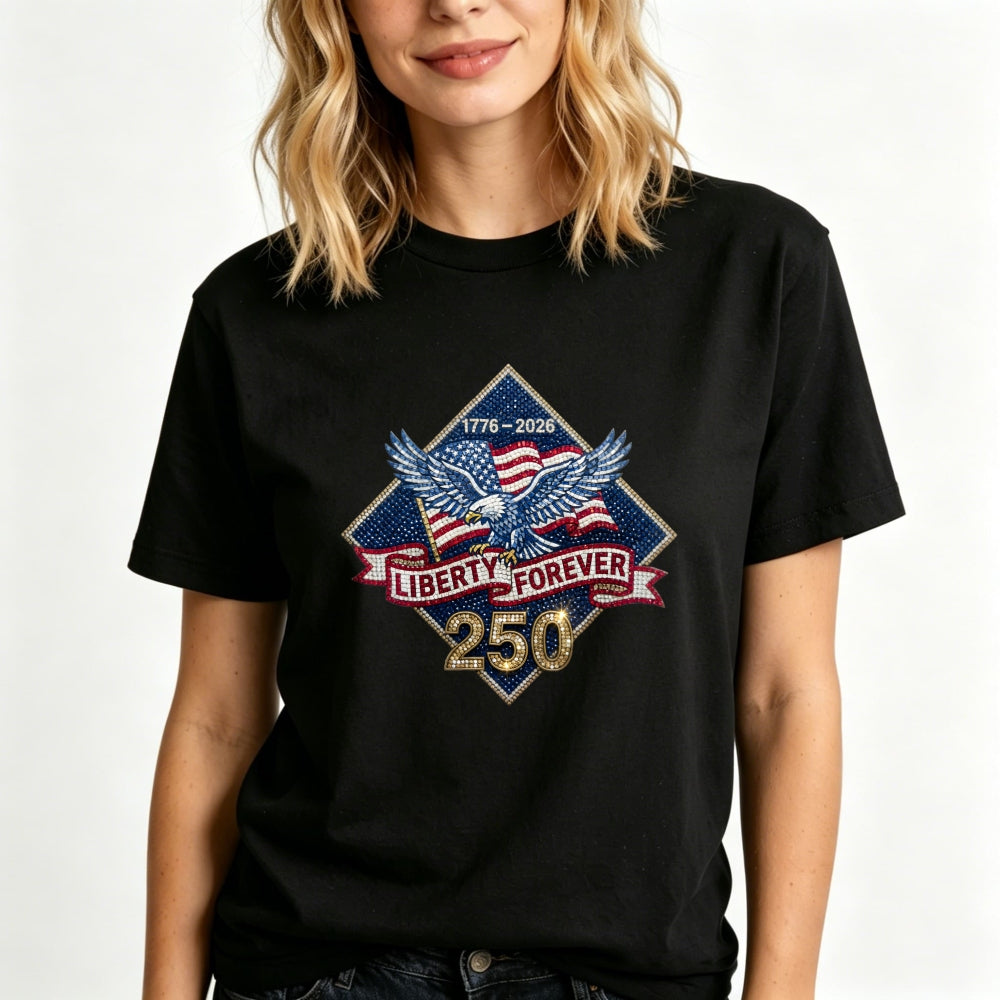 Patriotic Eagle American Flag 1776 2026 Liberty Forever 250 Classic T-Shirt
