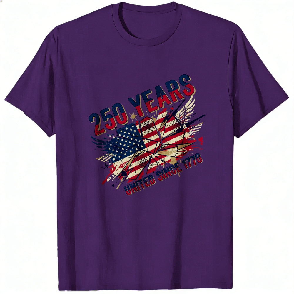 Patriotic American Flag Design Classic T-Shirt 250 Years United Since 1776