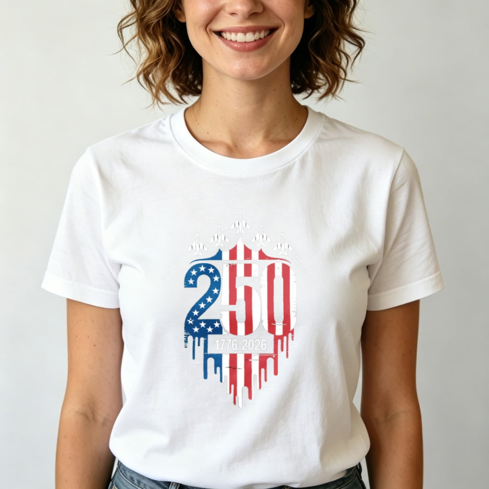 Patriotic American Flag 250th Anniversary Classic T-Shirt