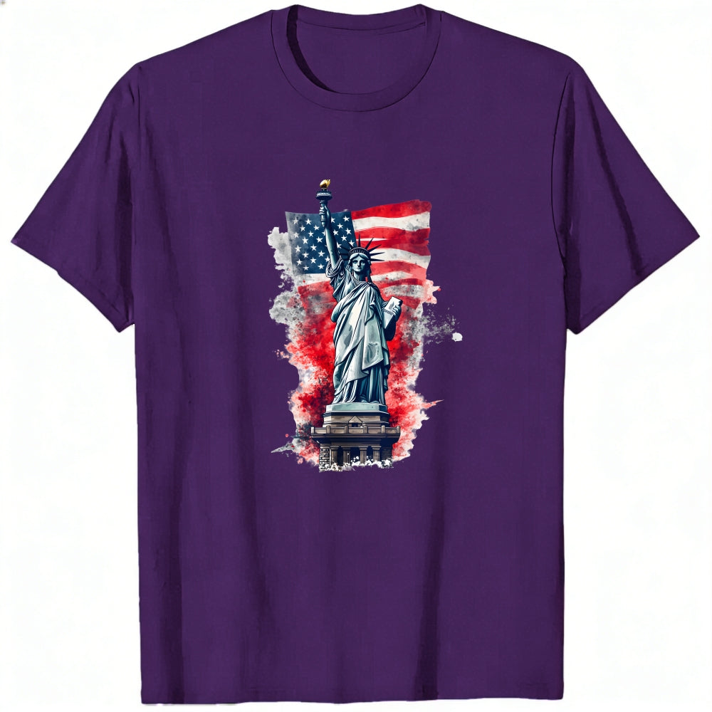 American Flag Statue Of Liberty Classic T-Shirt
