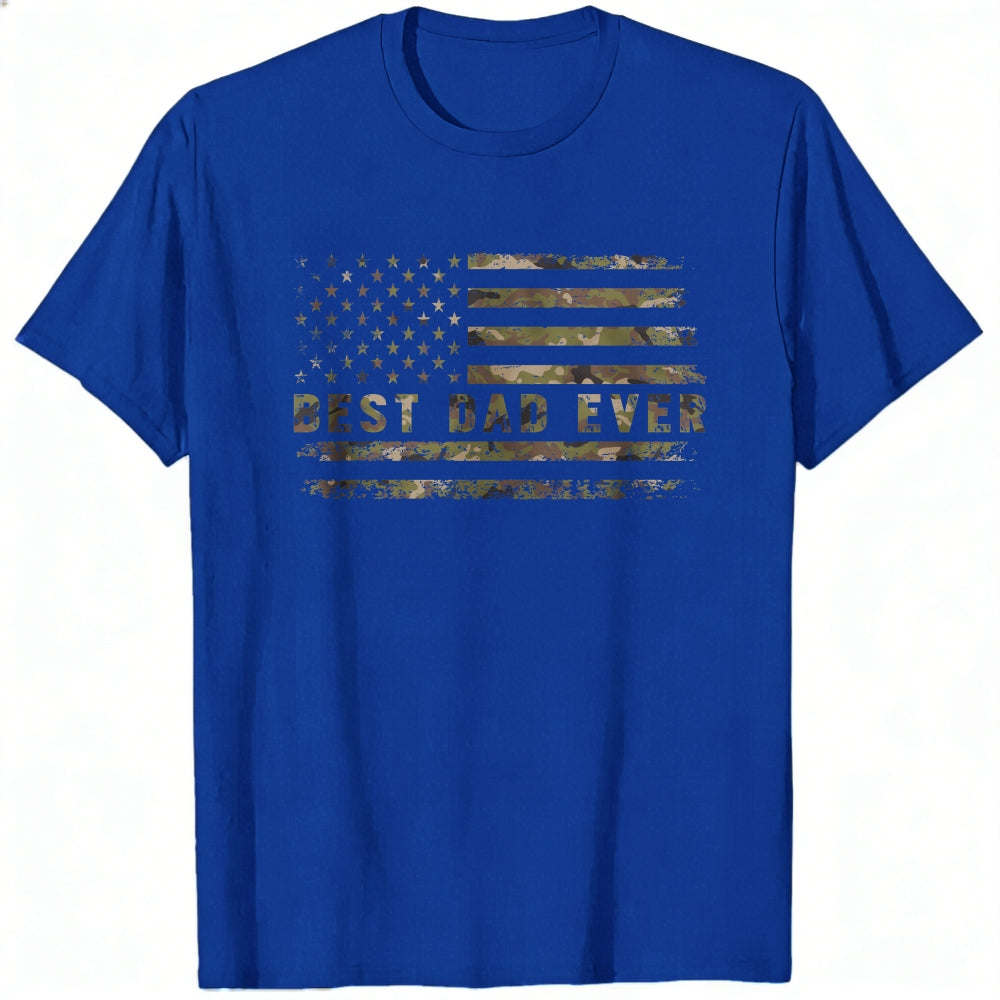 American Flag Camo Best Dad Ever Classic T-Shirt