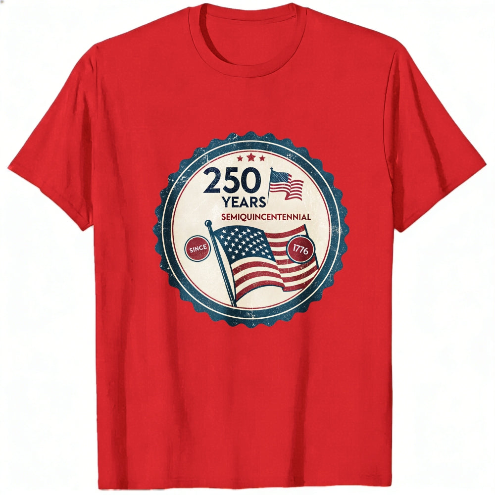 Patriotic American Flag 250 Years Semiquincentennial Classic T-Shirt
