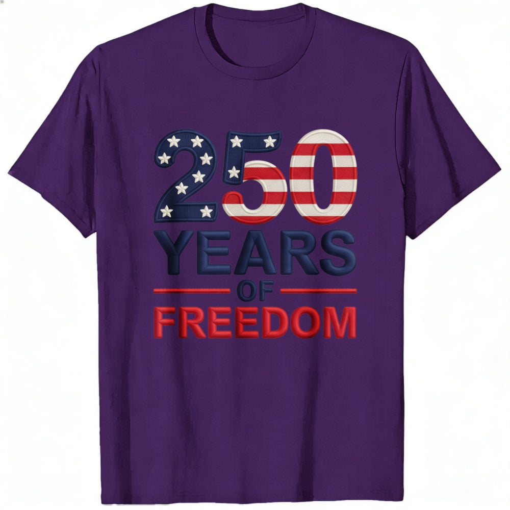 Patriotic American Flag Design Classic T-Shirt 250 Years Of Freedom