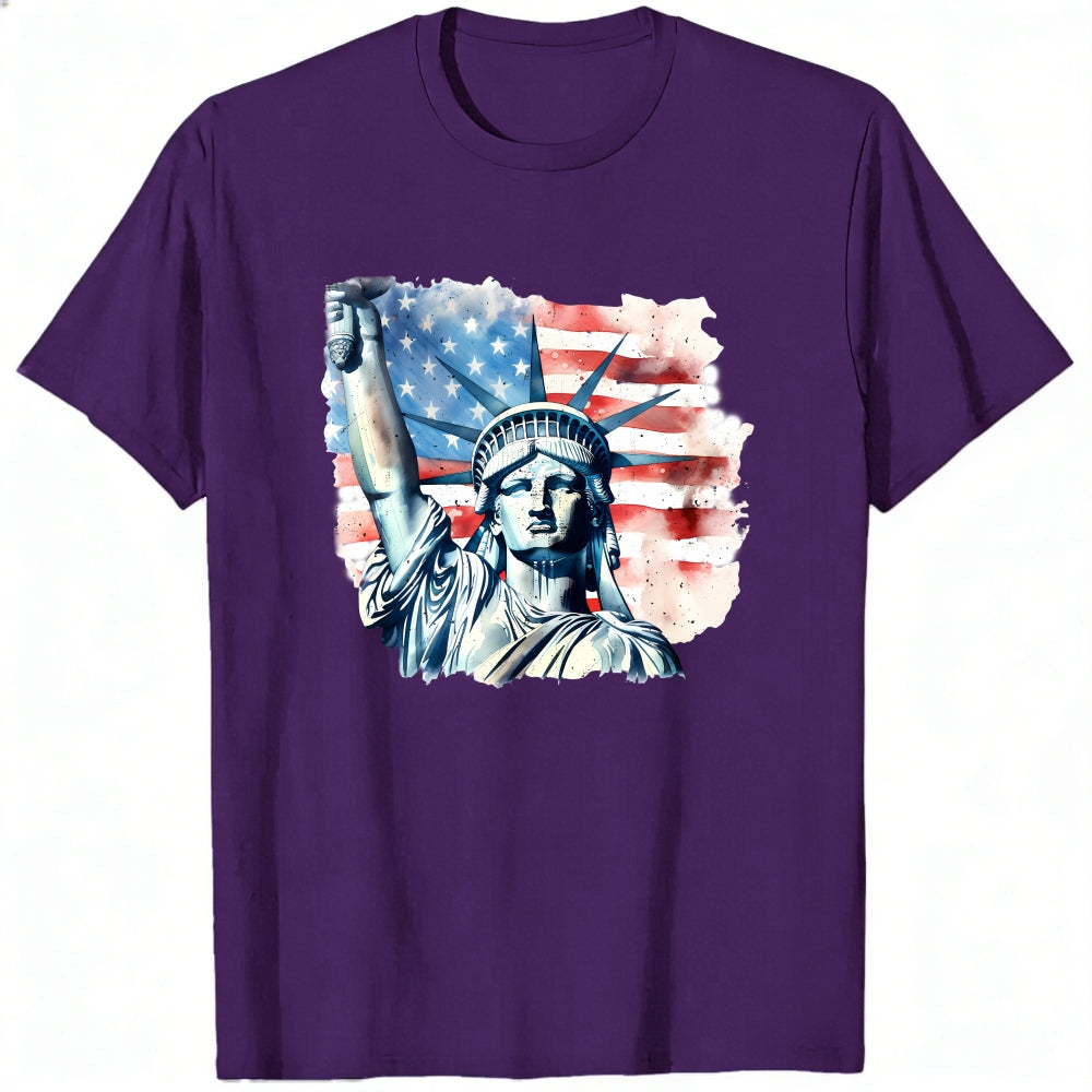 American Flag Statue Of Liberty Classic T-Shirt