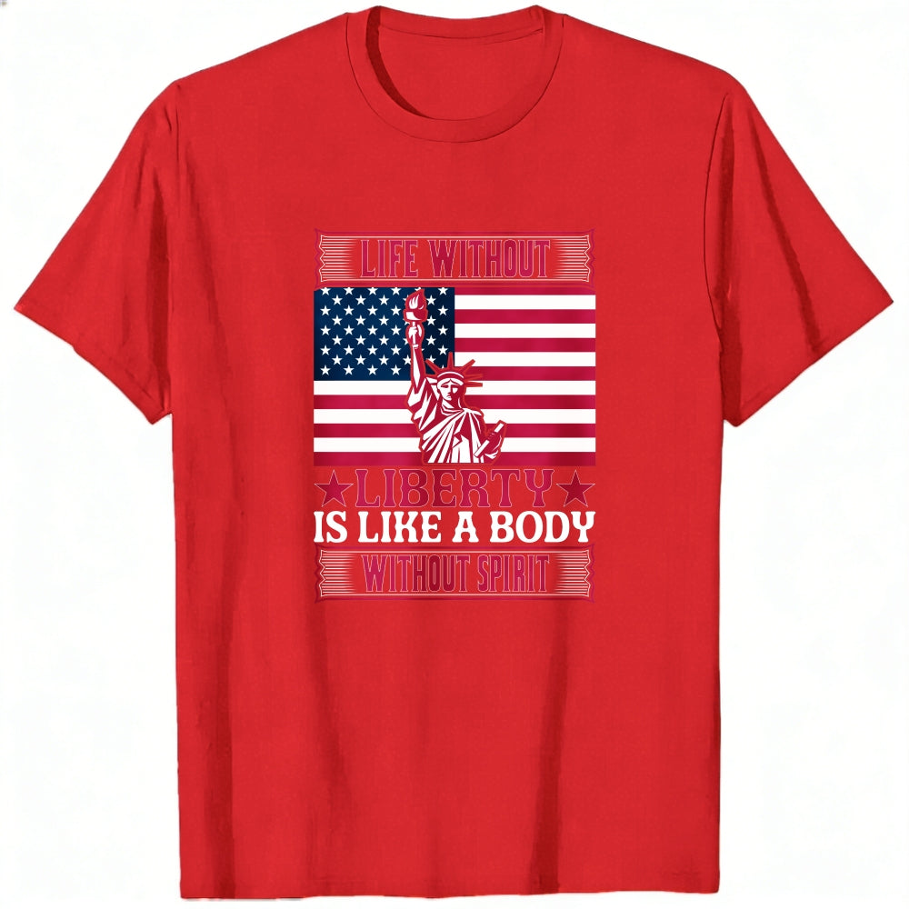 Patriotic American Flag Statue Of Liberty Classic T-Shirt