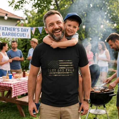 American Flag Camo Best Dad Ever Classic T-Shirt