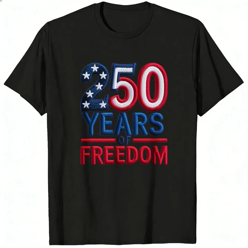 Patriotic American Flag Design Classic T-Shirt 250 Years Of Freedom