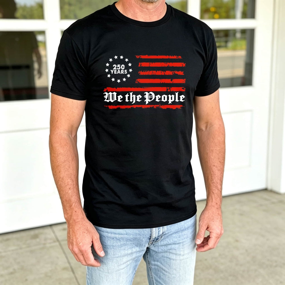 American Flag Design Classic T-Shirt We The People 250 Years