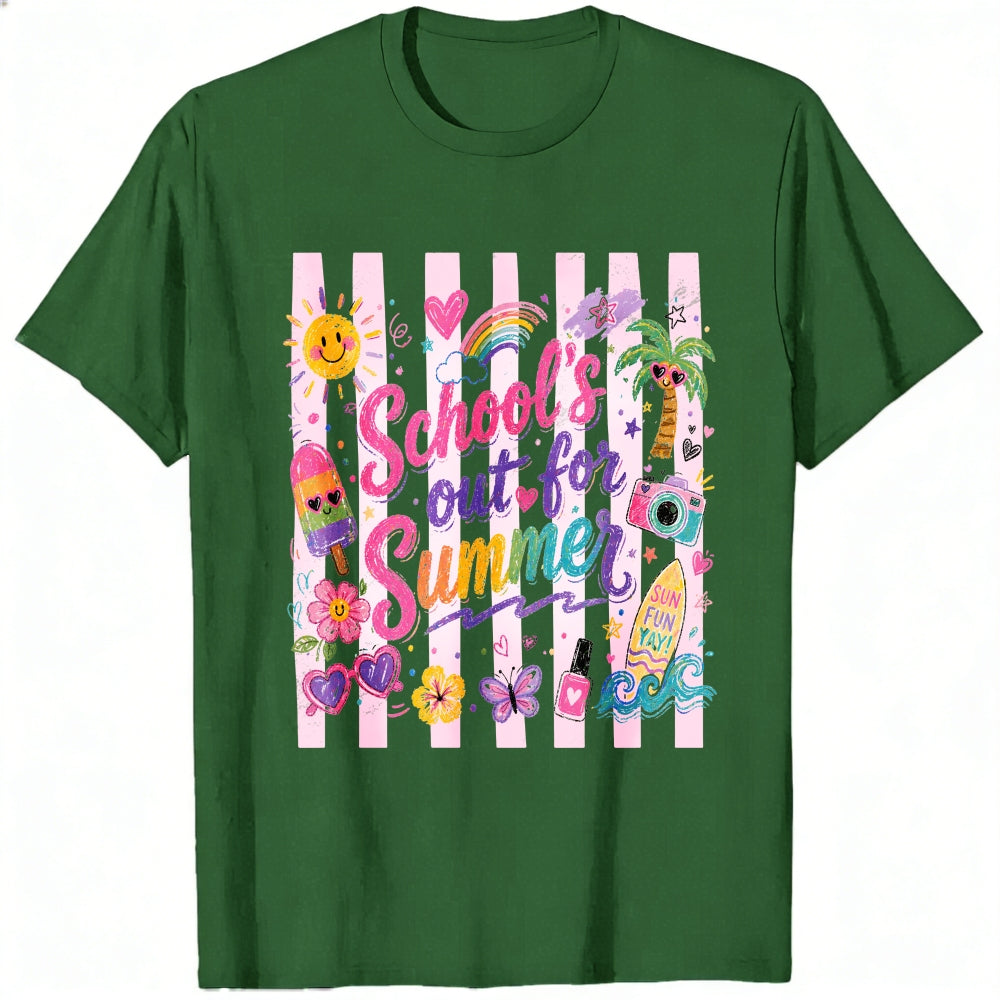 Cute Summer Vibes Classic T-Shirt School's Out For Summer Graphic Tee
