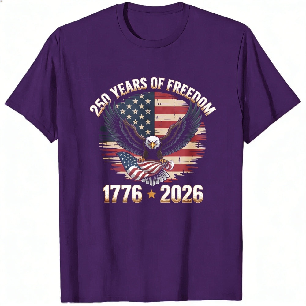 Patriotic Eagle American Flag 250 Years Of Freedom 1776 2026 Classic T-Shirt