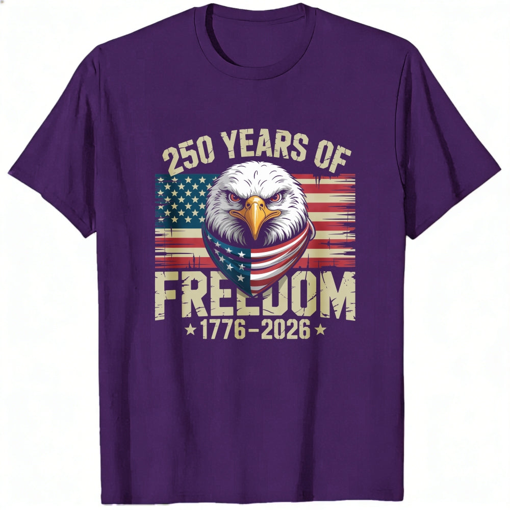 Patriotic Eagle American Flag Classic T-Shirt 250 Years Of Freedom 1776 2026