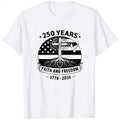 American Flag Cross Tree Faith And Freedom 250 Years Classic T-Shirt