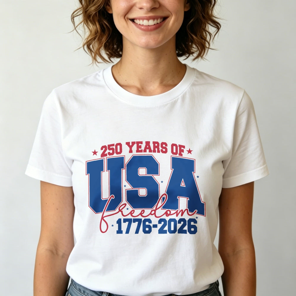 Patriotic Design Classic T-Shirt 250 Years Of Usa Freedom 1776 2026
