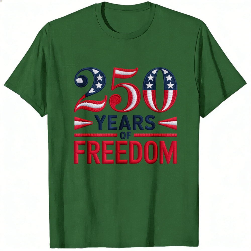 Patriotic American Flag Design Classic T-Shirt 250 Years Of Freedom