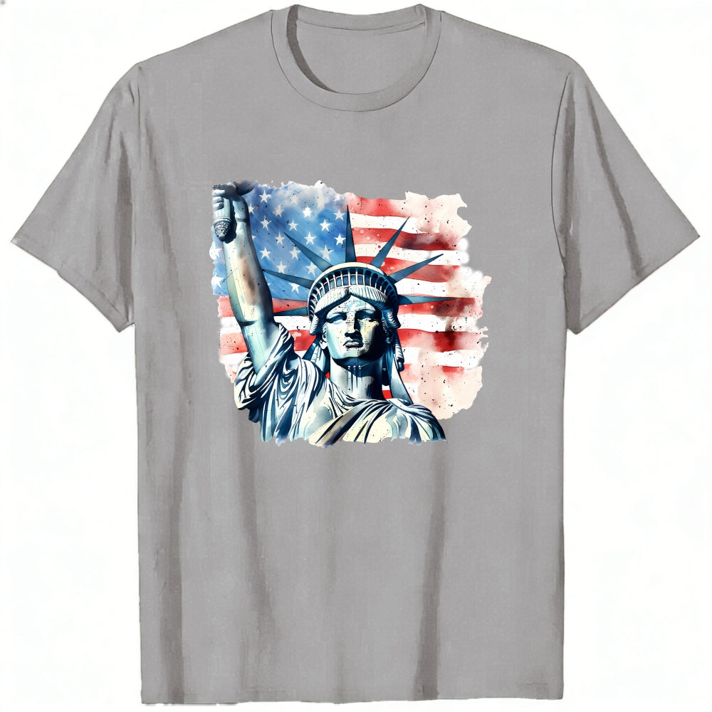 American Flag Statue Of Liberty Classic T-Shirt